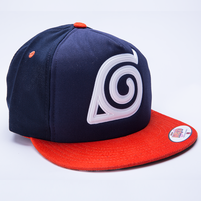 Gorra Heredia Naruto Estilo Konoha Simbolo Blanco