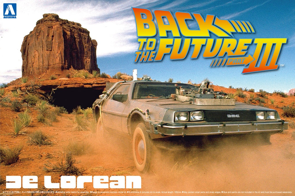 1/24 BACK TO THE FUTURE DELOREAN from PART III & RAILROAD Ver.-Figuras-AOSHIMA-Akibara Xpress