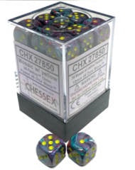 16mm d6 Dice Block - Festive Mosaic / Yellow (27850) 1pza-TCG-Juegos de Mesa-Akibara Xpress
