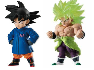 Set Dragon Ball Adverge 9 Movie Special Set 2 piezas SSJ Broly y Son Goku