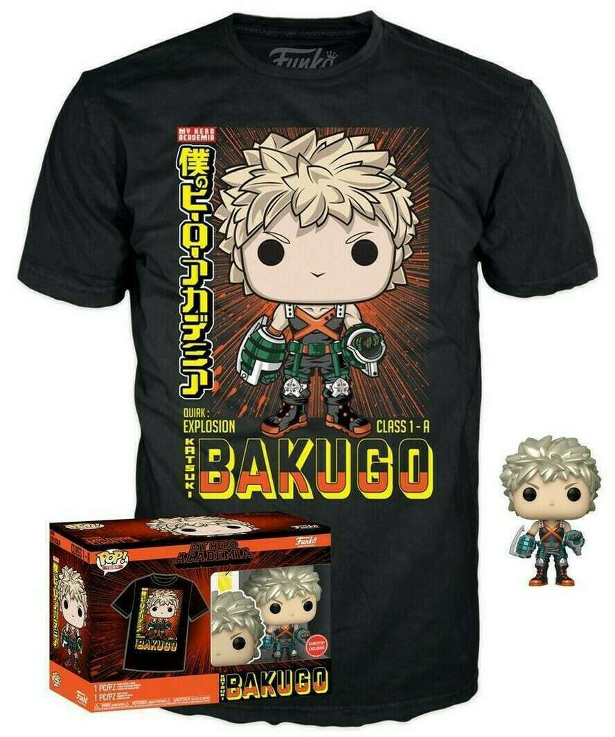 Funko Katsuki Bakugo & Tee Box Set L