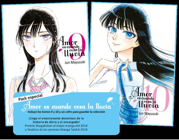 BOX SET AMOR ES CUANDO CESA LA LLUVIA 9 Y 10 EUROPA