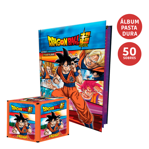 ALBUM PASTA DURA DRAGON BALL SUPER 3 MAS 1 CAJA DE ESTAMPAS-Albums-PANINI ALBUMS-Akibara Xpress