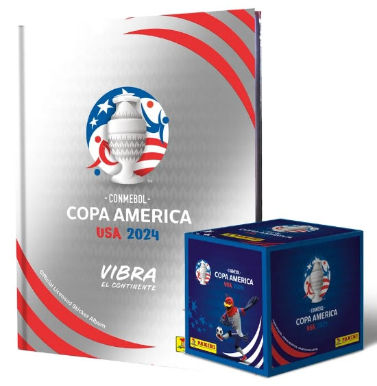 ALBUM PASTA DURA PLATINUM COPA AMERICA 2024MAS UNCA CAJA CON 50 SOBRES DE ESTAMPAS-Albums-PANINI ALBUMS-Akibara Xpress
