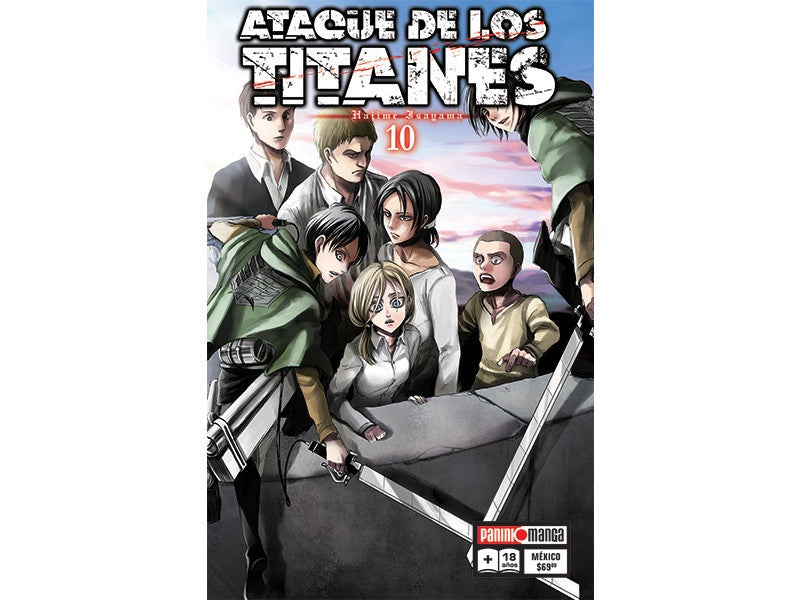 ATTACK ON TITAN N.10-Mangas Panini-PANINI-Akibara Xpress