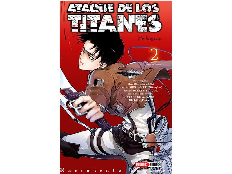 ATTACK ON TITAN NO REGRETS N.2-Mangas Panini-PANINI-Akibara Xpress