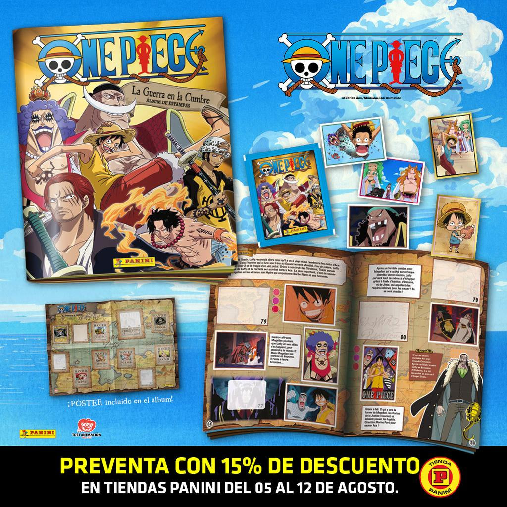 CAJA CON 50 SOBRES DE ESTAMPAS ONE PIECE 2022-Albums-PANINI-Akibara Xpress