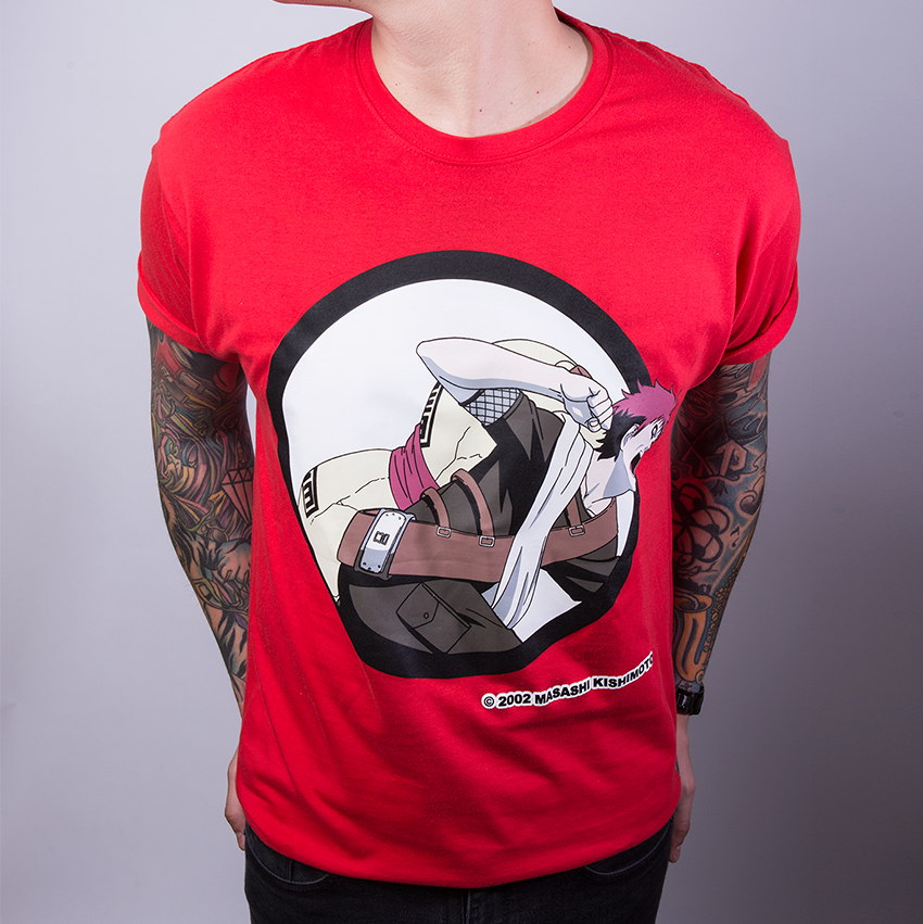Camisa Naruto Gaara Roja EG-Ropa-Heredia Clothing-Akibara Xpress