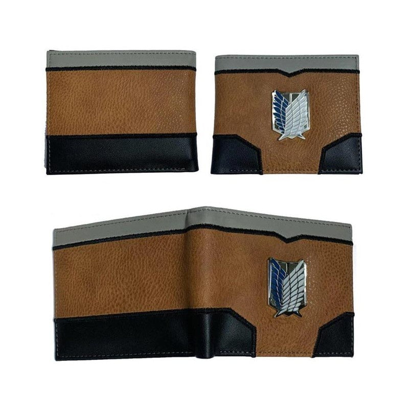 Cartera Ataque de Titanes Logo Metal-Carteras-Carteras-Akibara Xpress