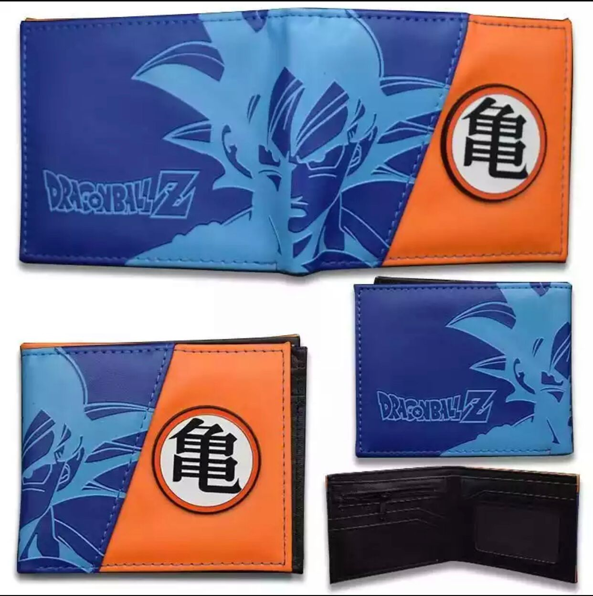 Cartera Dragon Ball Goku Naranja/Azul-Carteras-Carteras-Akibara Xpress