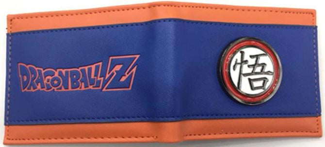 Cartera Dragon Ball Kanji Goku Azul/Naranja-Carteras-Carteras-Akibara Xpress