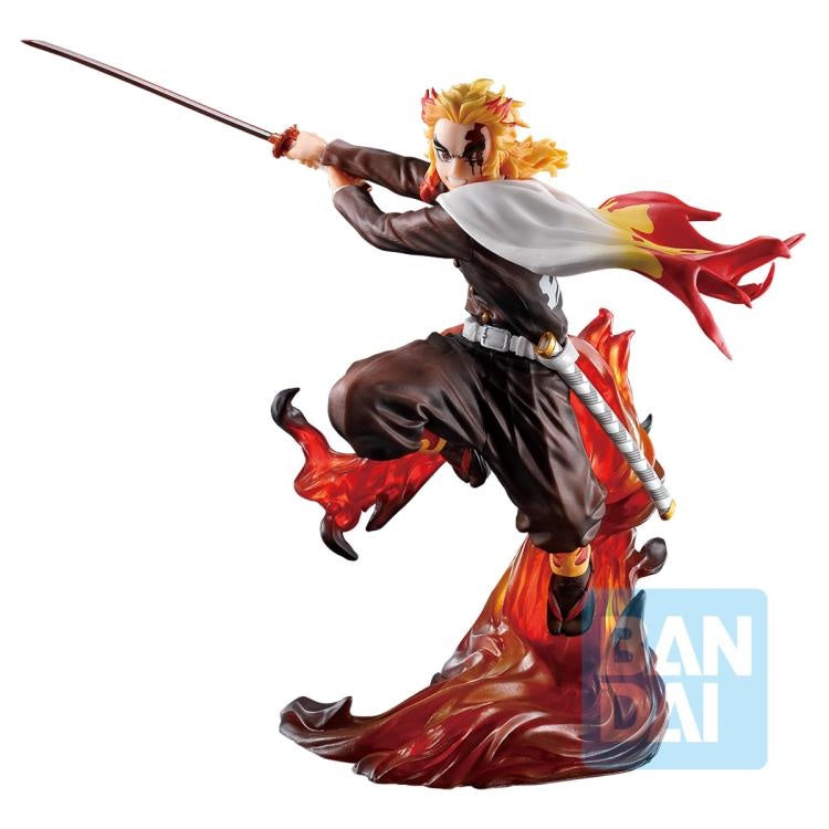 Demon Slayer: Kimetsu no Yaiba Kyojuro Rengoku Ichiban Statue-Figuras-BANPRESTO-Akibara Xpress