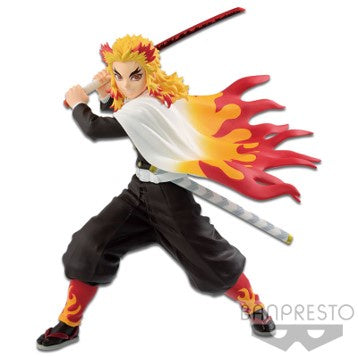 Demon Slayer: Kimetsu no Yaiba Vibration Stars Kyojuro Rengoku (Ver.B)-Figuras-BANPRESTO-Akibara Xpress