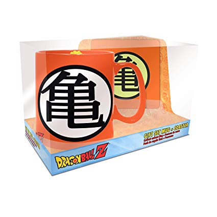 DRAGON BALL Z - Goku Symbols Mug and Coaster Gift Set-Tazas-ABYSTYLE-Akibara Xpress