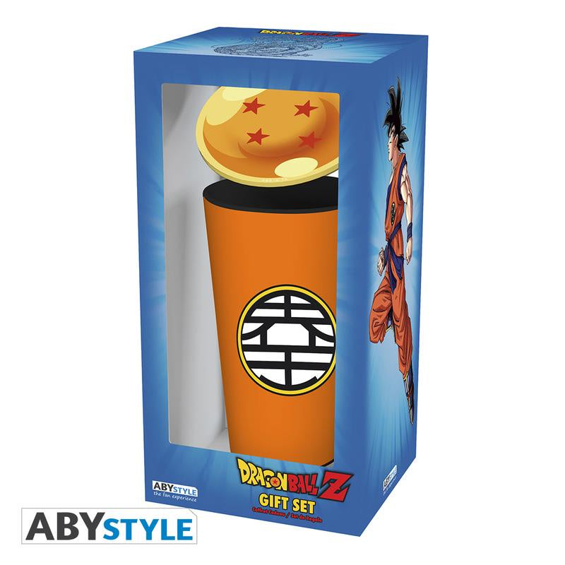 DRAGON BALL Z - Pint Glass + Coaster Gift Set-Tazas-ABYSTYLE-Akibara Xpress