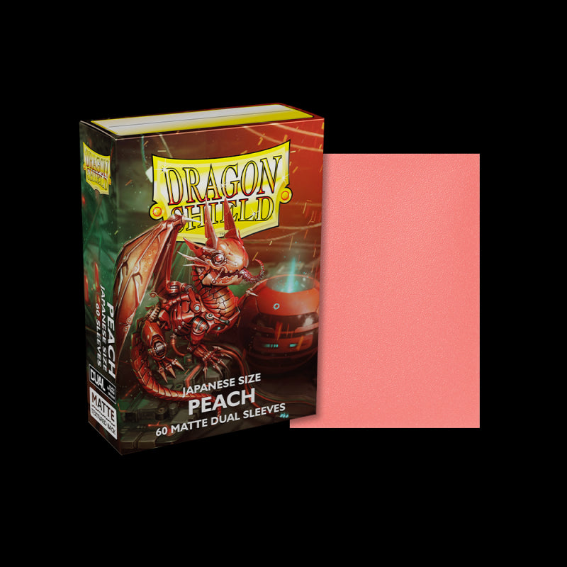 Dragon Shield MICAS: Japanese DUAL- Matte Peach 'Piip' (60 ct.)-TCG-DRAGON SHIELD-Akibara Xpress