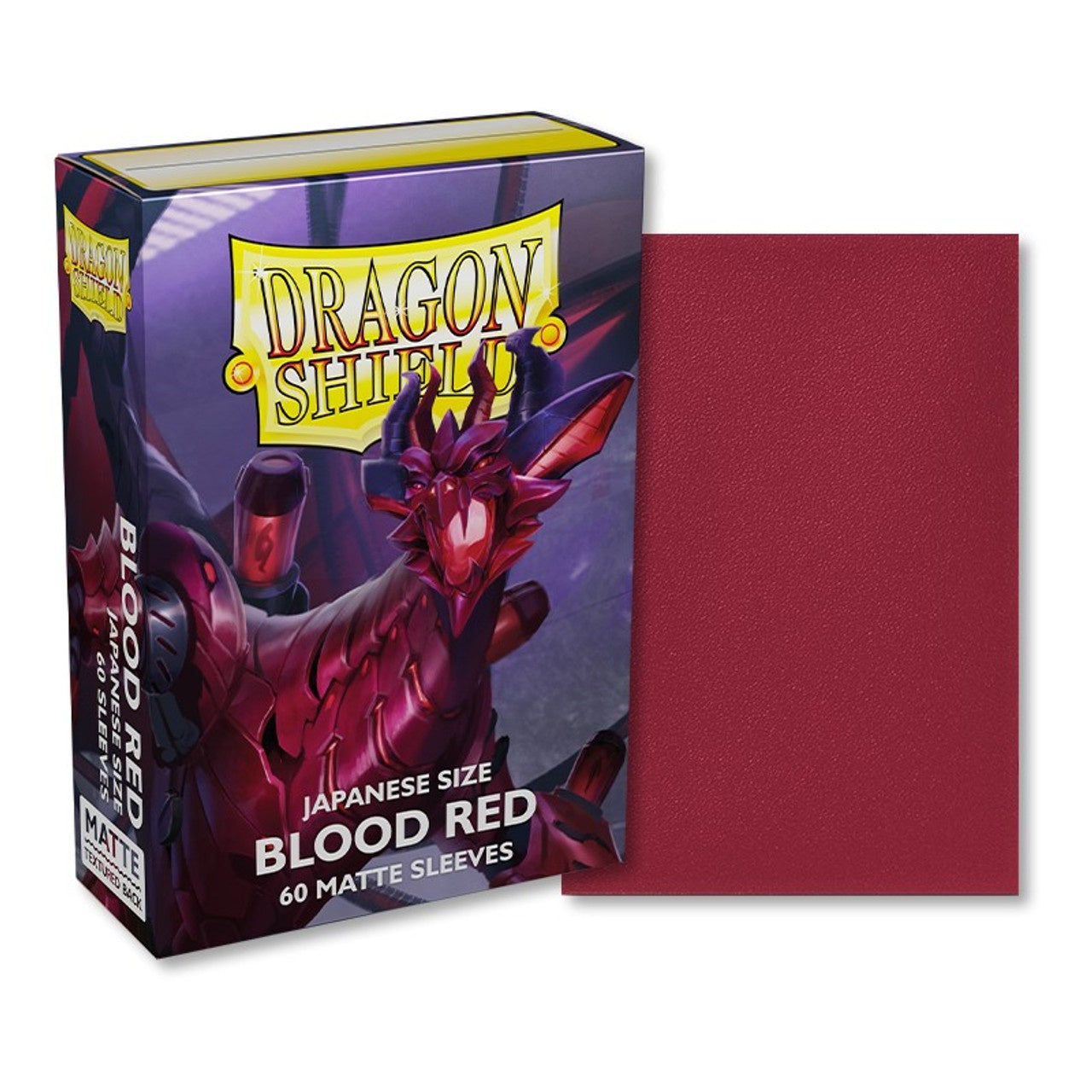 Dragon Shield Micas: Japanese- Matte Blood Red 'Juusouken' (60 ct.)-TCG-Juegos de Mesa-Akibara Xpress