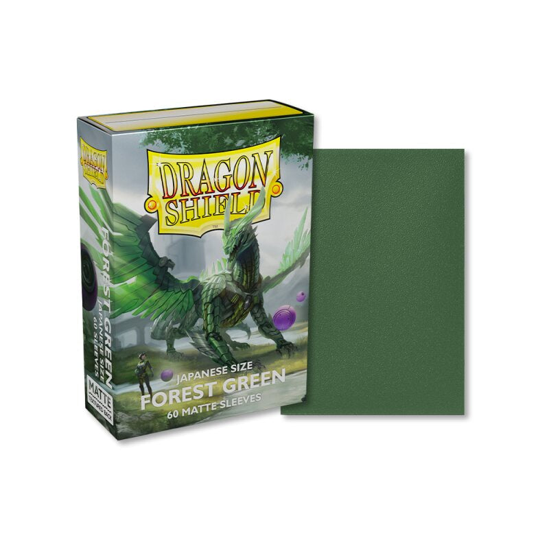 DRAGON SHIELD MICAS: JAPANESE-MATTE FOREST GREEN 60CT-TCG-DEVIR-Akibara Xpress