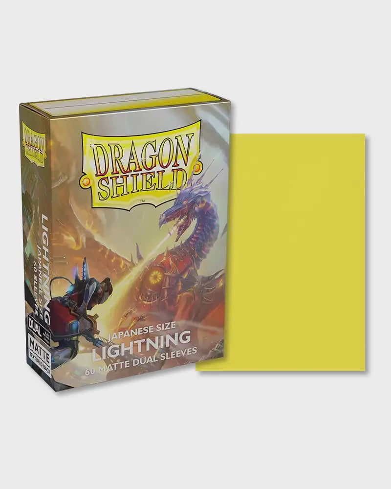 DRAGON SHIELD MICAS: JAPANESE-MATTE LIGHTNING 60CT-TCG-DEVIR-Akibara Xpress