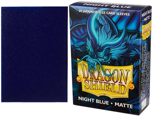 Dragon Shield Micas: Japanese- Matte Night Blue (60 ct.)-TCG-Juegos de Mesa-Akibara Xpress