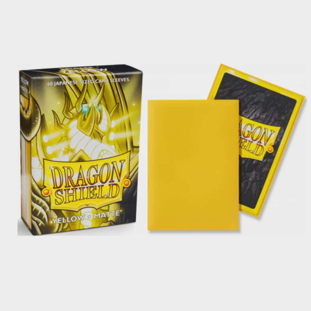 DRAGON SHIELD MICAS: JAPANESE-MATTE YELLOW 60CT-TCG-DEVIR-Akibara Xpress