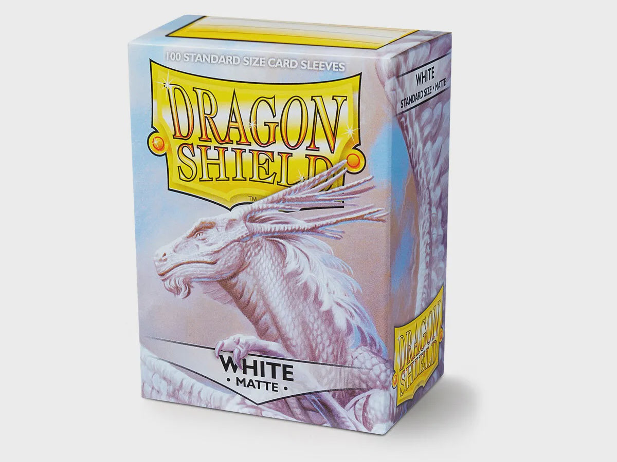 Dragon Shield MICAS: Standard- Matte White (100 ct.)-TCG-DRAGON SHIELD-Akibara Xpress