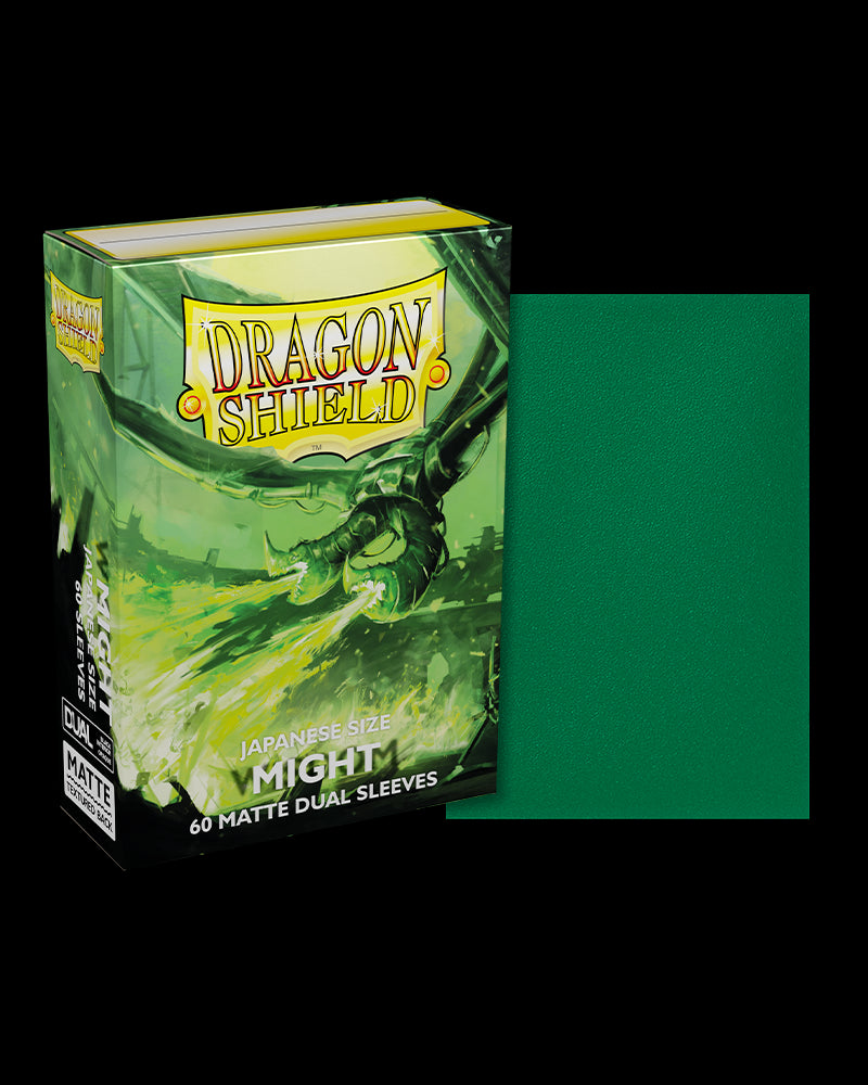 Dragon Shield Sleeves: Japanese DUAL- Matte Might (60 ct.)-TCG-DRAGON SHIELD-Akibara Xpress