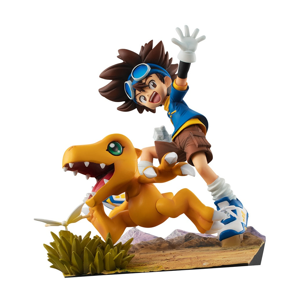 GEM SERIES DIGIMON ADVENTURE YAGAMI TAIICHI&AGUMON VER. 20TH ANNIVERSARY-Figuras-BANDAI-Akibara Xpress