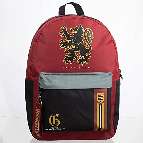 Harry Potter Gryffindor Mixblock Backpack-Mochilas/Loncheras-BIOWORLD-Akibara Xpress