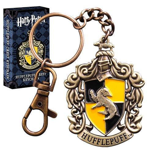 HARRY POTTER - Hufflepuff Crest Metal Keychain-Llaveros-Llaveros-Akibara Xpress