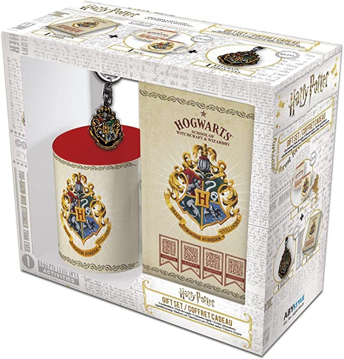HARRY POTTER - Taza 320ml + llavero + Libreta "Hogwarts"-Tazas-ABYSTYLE-Akibara Xpress