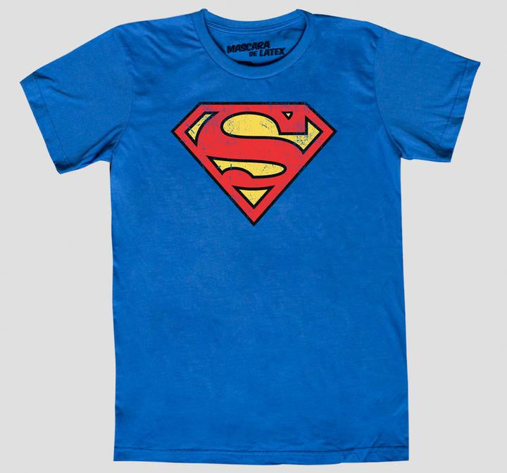 Hombre Super Man Azul Logo-Ropa-Mascara de Latex-Akibara Xpress