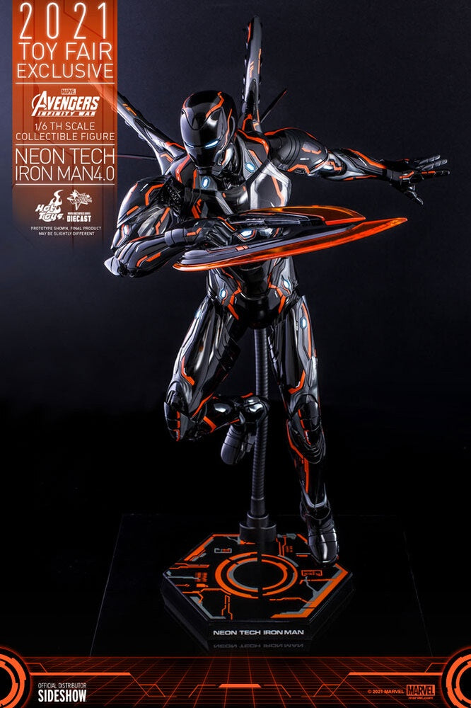 Hot Toys 1:6 Scale – Neon Tech Iron Man 4.0 – Marvel Avengers-Figuras-hot toys-Akibara Xpress