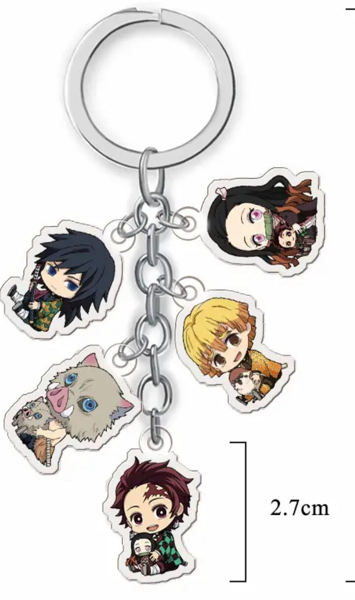 Llavero Acrilico Demon Slayer 1-Llaveros-Accesorios Genericos-Akibara Xpress