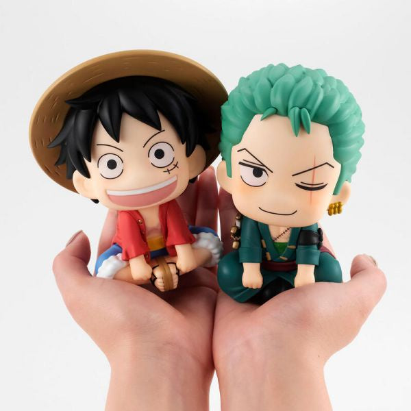 LOOKUP SERIES ONE PIECE - LUFFY & ZORO-Figuras-MEGAHOUSE-Akibara Xpress