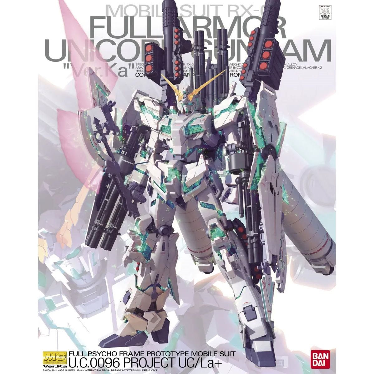 Mobile Suit Gundam Unicorn Full Armor Unicorn Gundam Version Ka Master Grade 1:100 Scale Model Kit-Figuras-BANDAI-Akibara Xpress