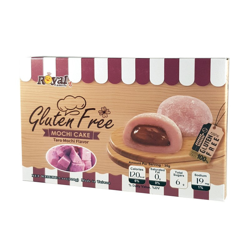 Mochi Sin Gluten Sabor Pasta de Taro, Royal , 210 G-Alimentos-Pockys-Akibara Xpress