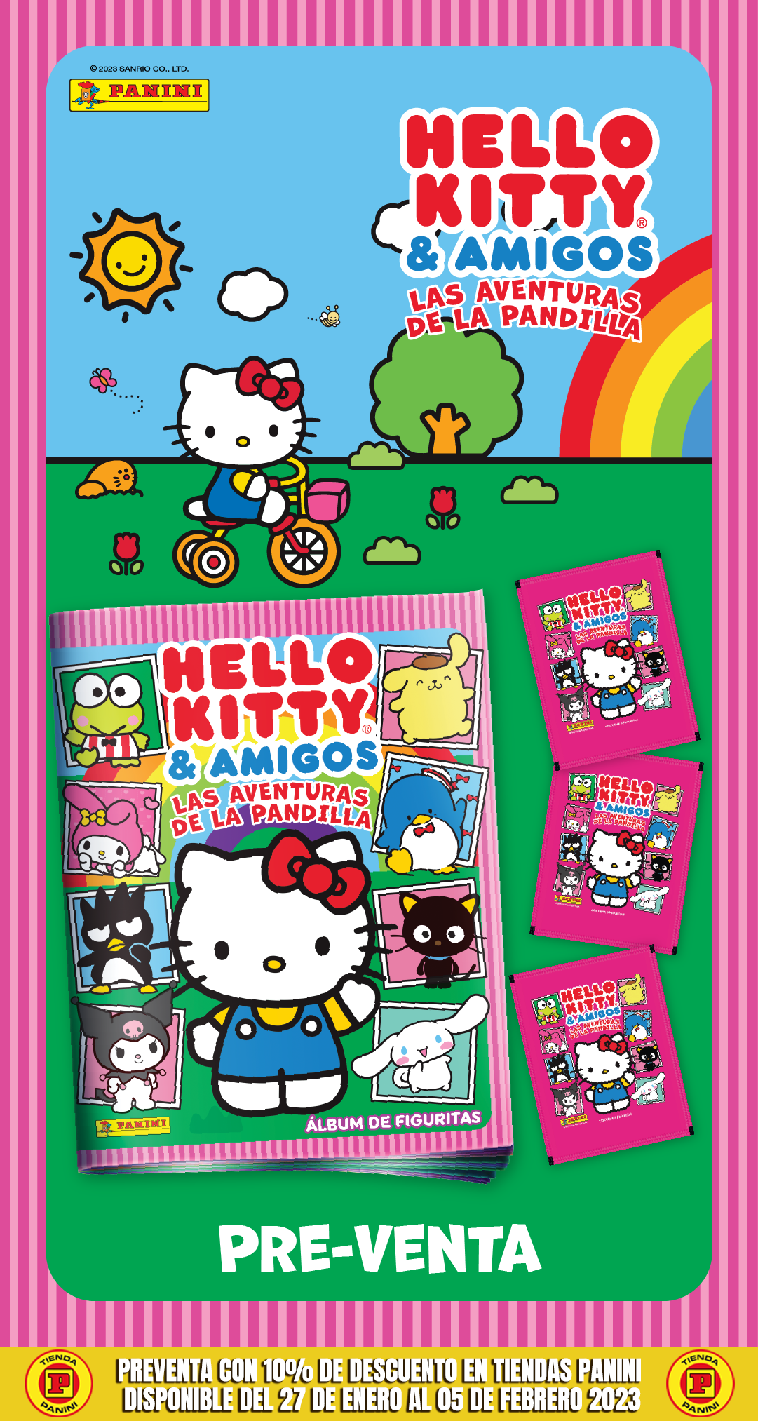 MULTISET 4 SOBRES HELLO KITTY 2023-Albums-PANINI-Akibara Xpress