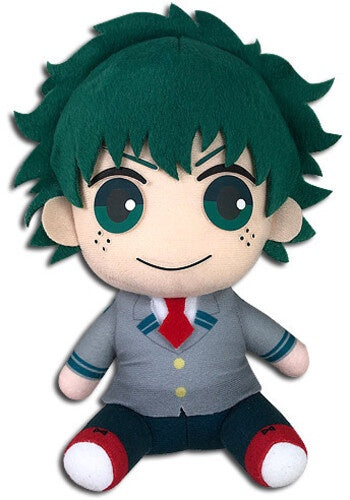 My Hero Academia Deku Seifuku Sitting Pose 7 Inch Plush-Peluches-Peluches-Akibara Xpress