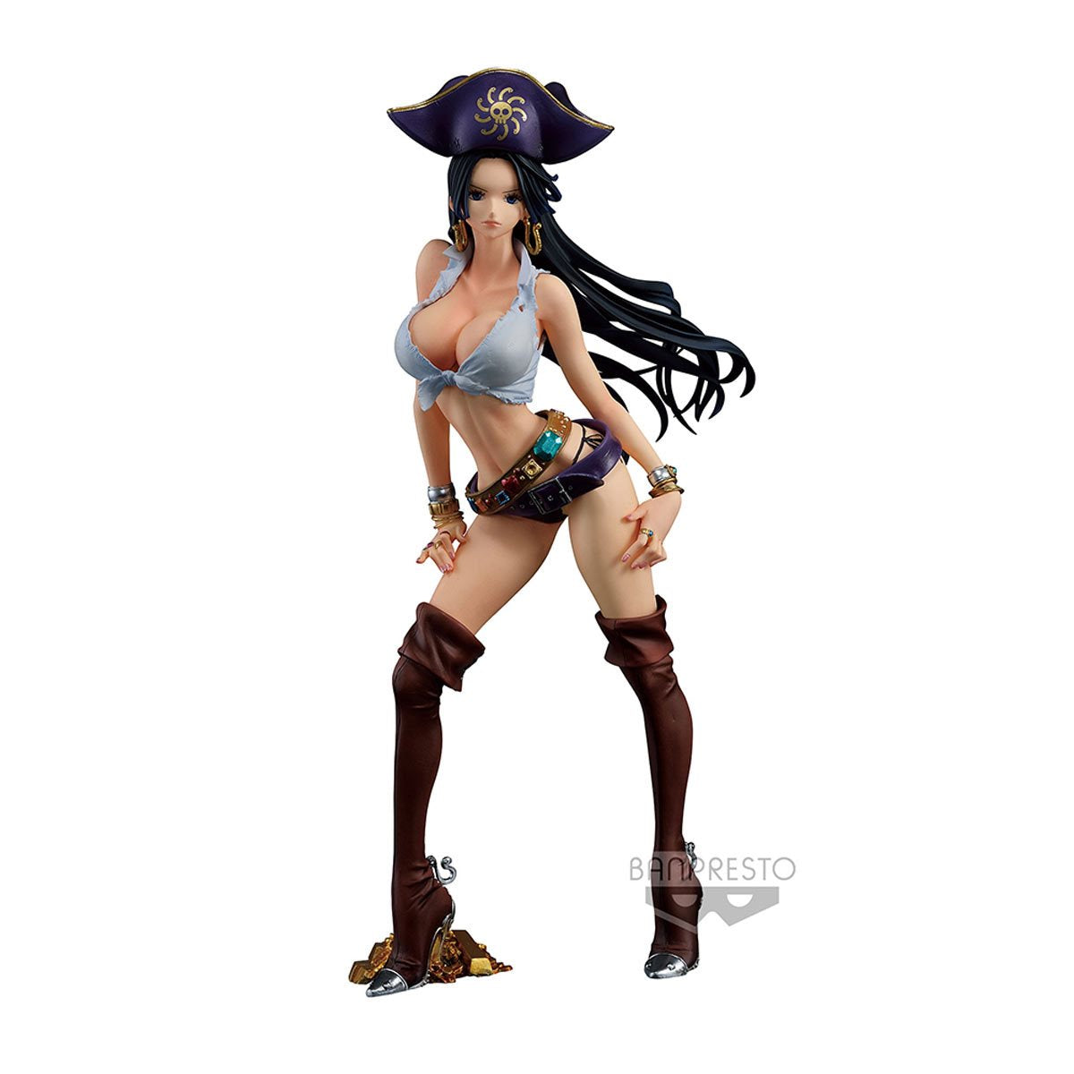 ONE PIECE CHRONICLE BOA HANCOCK FLAG DIAMOND SHIP STATUE-Figuras-BANPRESTO-Akibara Xpress