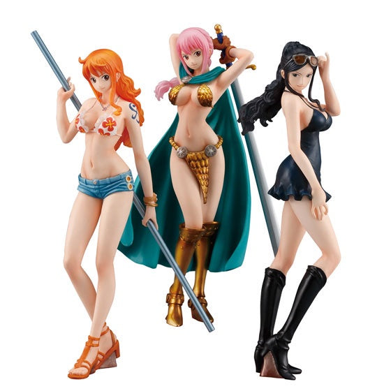 One Piece Styling Girls Collection NAMI REBECA ROBIN-Figuras-BANPRESTO-Akibara Xpress