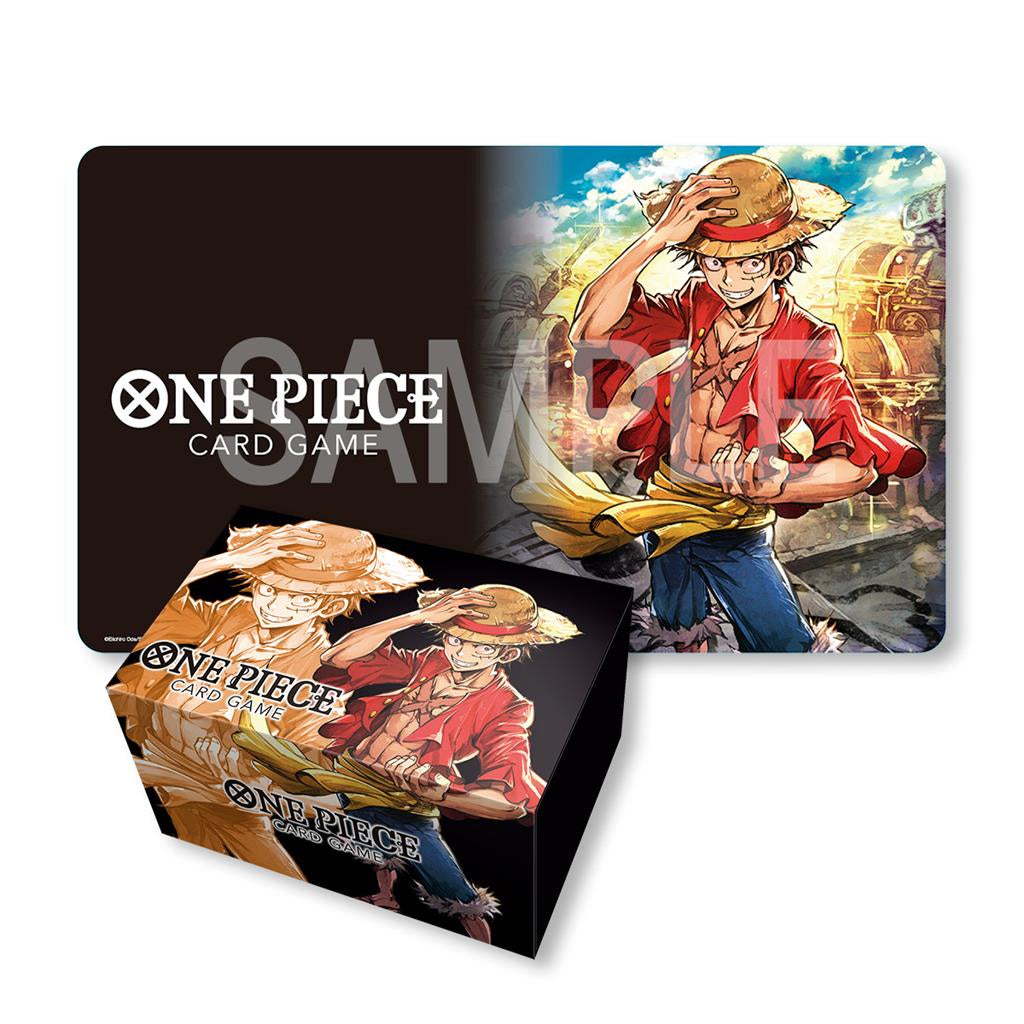 One Piece TCG: Playmat and Storage Box - Monkey.D.Luffy-TCG-BANDAI-Akibara Xpress