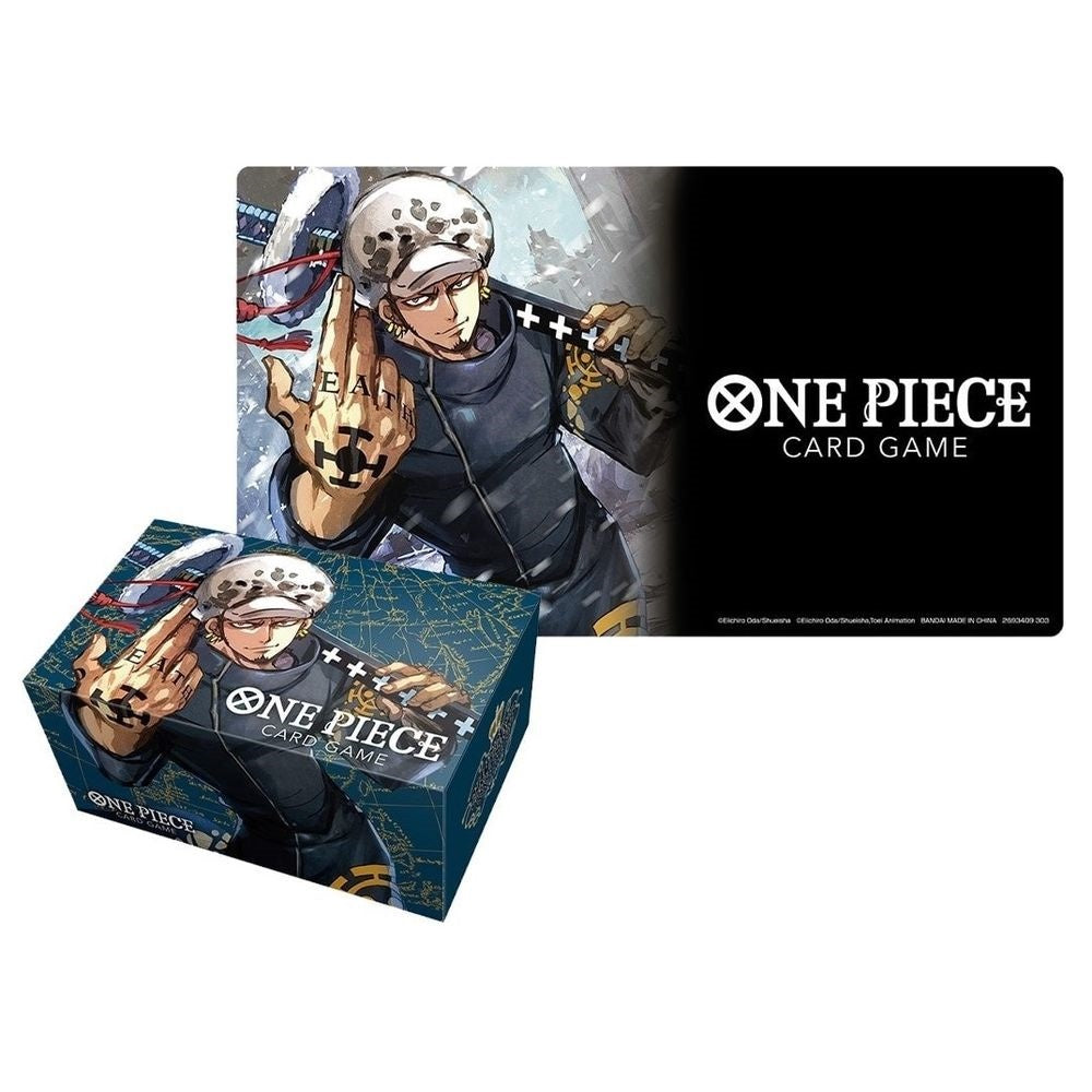 ONE PIECE TCG PLAYMAT AND STORAGE BOX SET -TRAFALGAR LAW-TCG-BANDAI-Akibara Xpress