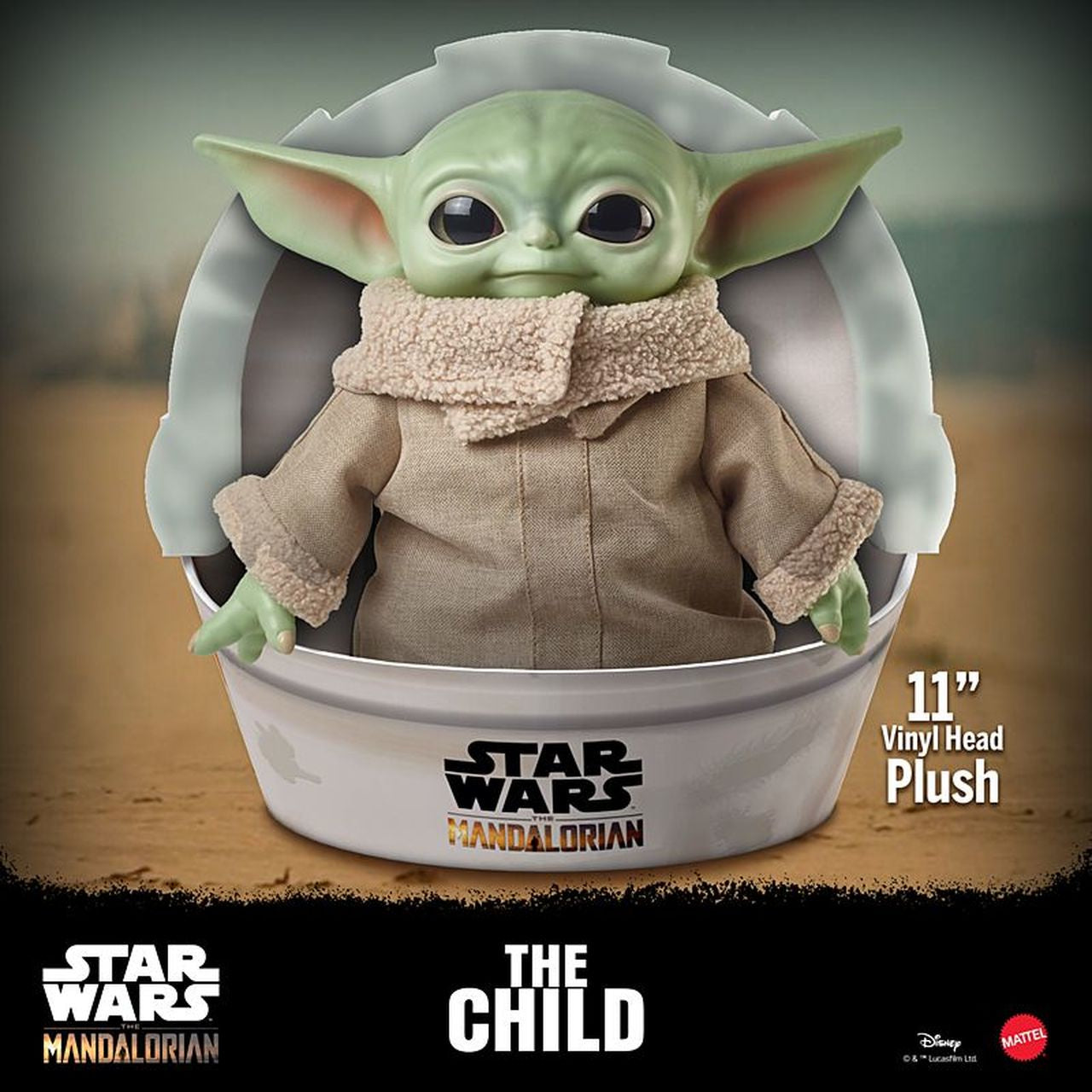 Peluche The Mandalorian Baby Yoda 11´-Peluches-Peluches-Akibara Xpress
