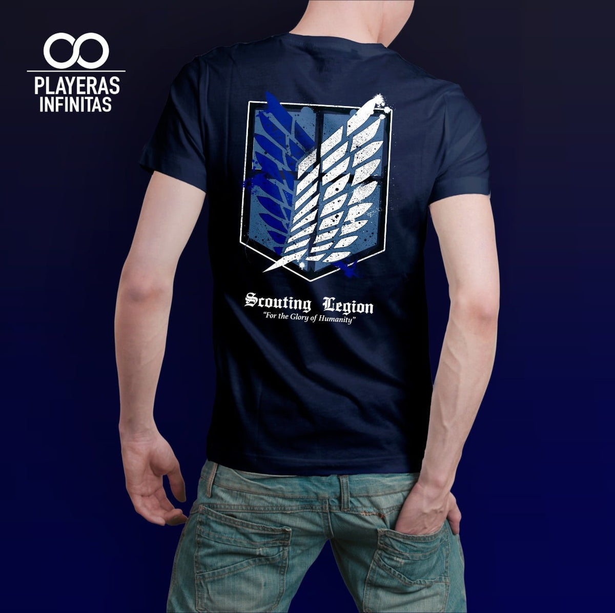 PLAYERA ESCUDO LEGION ATAQUE DE TITANES-Ropa-PLAYERAS INFINITAS-Akibara Xpress