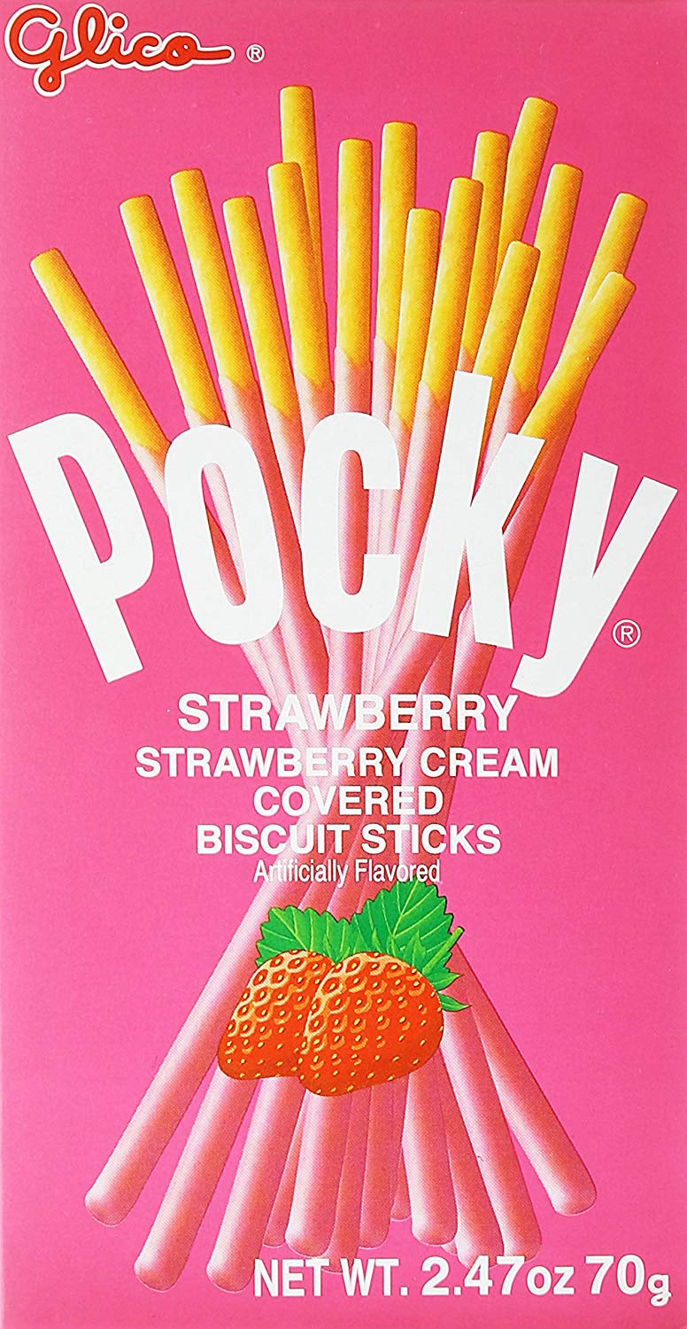 Pocky Fresa 70 gr-Alimentos-Pockys-Akibara Xpress