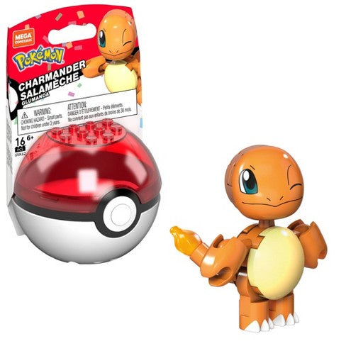 Pokemon Mega Construx Charmander-Figuras-MEGA CONSTRUX-Akibara Xpress