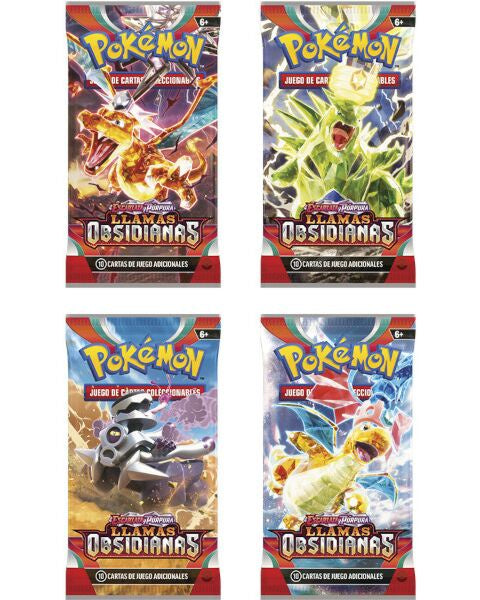POKEMON TCG OBSIDIAN FLAMES BOOSTER ESPANOL-TCG-Juegos de Mesa-Akibara Xpress