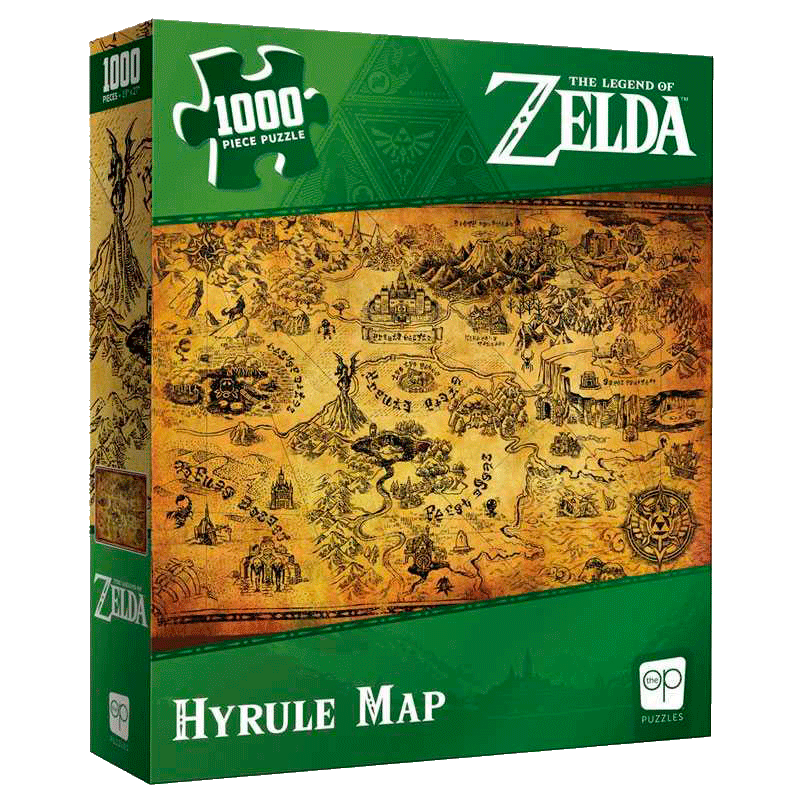 PUZZLE: THE LEGEND OF ZELDA - HYRULE MAP - 1000 PZ-Juegos De Mesa-Juegos de Mesa-Akibara Xpress