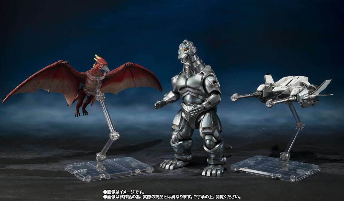 S.H. Monsterarts Mechagodzilla & Garuda & Fire Rodan (Makuhari Decisive Battle Ver.)-Figuras-BANDAI-Akibara Xpress